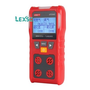 Uni-t Ut334d <b>Portable</b> Four-gas Detector: Oxygen, Carbon Monoxide, Sulfide, Flammable Gas Lexso - Product Image 2