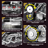 Kaiyu K96209 Superauto con Motor V8, Piezas de Repuesto Modelo 689, Motor de Pellets con Luz Ambiental, Regalo Perfecto para Niños, Juego de Bloques de Construcción