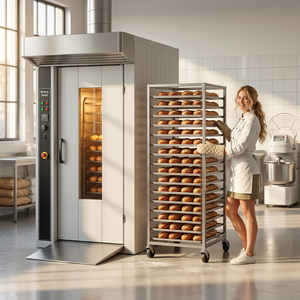 Horno Eléctrico Rotatorio para Panadería, Pasteles, Granola, Pasteles <span class=keywords><strong>de</strong></span> Carne, Pescado, en Venta en Pakistán, Francia, Arabia Saudita, Nepal, <span class=keywords><strong>Precio</strong></span> en China - Product Image 1