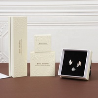 Coffret de Luxe en Papier à Motifs Floraux pour Bijoux, Boîte de Rangement avec Couvercle et Base pour Cadeau, Doublure en Éponge