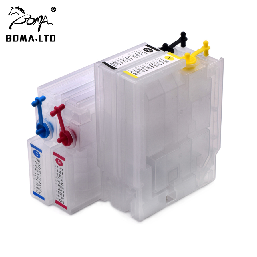 4 Colors IC93 Refillable Ink Cartridge for Epson Printers