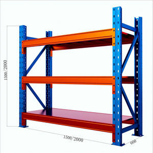 יצרנית מתלה אחסון-3 שכבה כבדה פלדה רשת מחסן מתלה 500 ק "ג 600 ק" ג 800 ק "ג עומס אבקה מצופה קורוזיה - Product Image 2