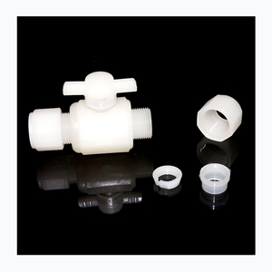 Vanne à boisseau sphérique en plastique PVDF blanc Vanne à robinet en plastique Joindre en Chine Grande usine <span class=keywords><strong>Boutique</strong></span> en ligne Taille Offre Spéciale personnalisée - Product Image 5
