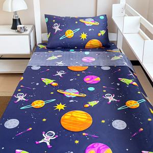 थोक 3 टुकड़े बच्चे एकल आकार के कार्टून मुद्रित बिस्तर शीट बेडशीट बिस्तर सेट - Product Image 4