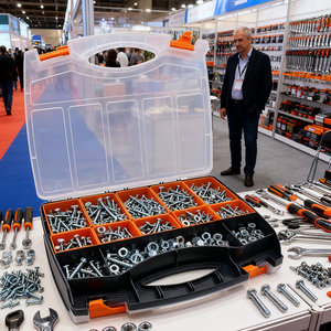 Nhà Máy Bán Buôn Giá Rõ Ràng Top Nắp Cứng PP Nhựa Các Bộ Phận Nhỏ Lưu Trữ Trường Hợp Tổ Chức Loại Hộp Với Có Thể Điều Chỉnh Ngăn - Product Image 6