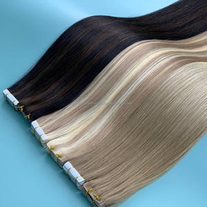Virgin 100% Extensions de cheveux humains Real Raw Tape en russe Loc Slim Tape en paquet de machine - Product Image 1