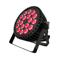 Projecteur LED Par Slim 18x10W en Aluminium, Éclairage DJ RGBW 4-en-1, Contrôle DMX512, E27, IP33, Ra90, pour Fêtes, Bars, Discothèques, Concerts