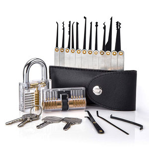 Outils de serrurier en acier XMM Factory, ensemble d'outils de déverrouillage de sécurité, avec <span class=keywords><strong>cadenas</strong></span> <span class=keywords><strong>transparent</strong></span> pour débutant XMM-8810 - Product Image 2