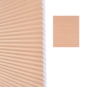 Factory price non woven vertical honeycomb motorized blinds fabric for sliding door