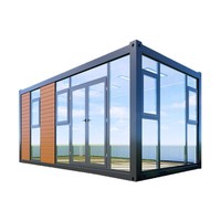 Maison préfabriquée respirante, design de capsule spatiale, personnalisable, 3 chambres, style moderne, panneau sandwich, cuisine