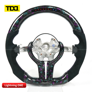 Volante deportivo TDD LED de fibra de carbono para BMW Serie 3 4 5 6 7 8 G20 G2X G3X M3 M4 M, volante deportivo personalizado de fibra de carbono genuina. - Product Image 1