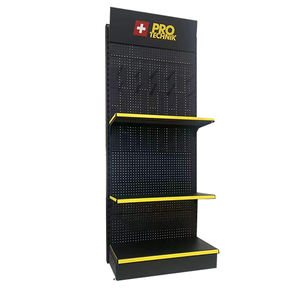 Estantes <span class=keywords><strong>minimarket</strong></span> resistentes de metal de tamaño de color personalizado de fábrica estantes de pared <span class=keywords><strong>para</strong></span> exhibición de cosméticos góndola - Product Image 1