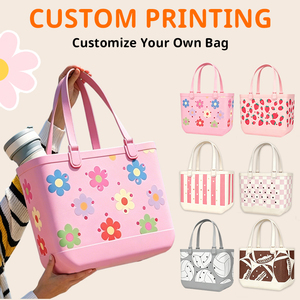 Sac de plage en EVA hydro-déposé avec logo personnalisé, style silicone, imperméable, lavable, ouverture supérieure, promotion estivale, vente en gros - Product Image 3