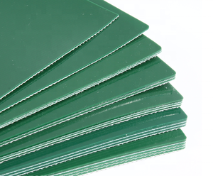 <span class=keywords><strong>2ply</strong></span> 2mm 3mm yeşil pürüzsüz parlak PVC kumaş taşıyıcı bantlar - Product Image 3