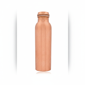 Bouteille d'eau en métal en cuivre pur Top vente 500ml Avantages pour la santé ayurvédique écologique Conception durable étanche - Product Image 1