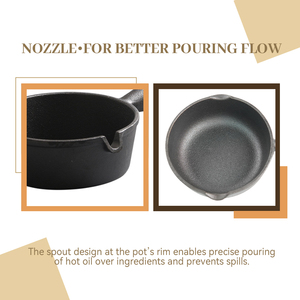 <span class=keywords><strong>Casserole</strong></span> en fonte commerciale pour la cuisson du sucre, des bougies, du chocolat, petite marmite économique pour la préparation du lait de soja - Product Image 4