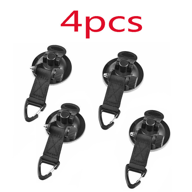 4 black triangular buckles