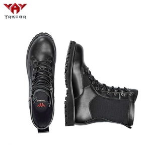 YAKEDA Echtes Leder Wasserdichte Hohe Kampfstiefel Taktische Stiefel für Männer - Product Image 6