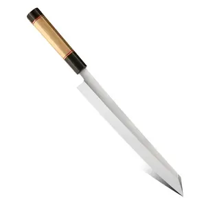 Yangjiang ámbar Extra afilado Katana Kiritsuke rebanador filete cuchillo pesca Yanagiba Sushi cuchillo japonés Sashimi cuchillo con Japón