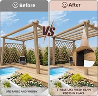 Support d'angle en acier robuste de 8 po x 8 po x 6 po pour le bois, grand support d'étagère d'angle à 90 degrés