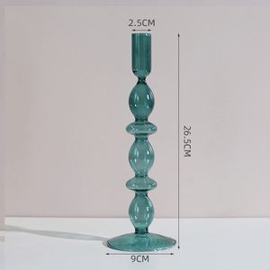 Blown Colored Candle Luxury Empty Custom Size <b>Vase</b> Borosilicate Hand Glass Candle Holder With Free Samples - Product Image 1