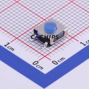 TS-1047A-A2B3-D2 Tactile Switch SMD,6.2x6.3mm Switch Single Pole Single Throw Round Button Vertical Mount 6.2mm - Product Image 1