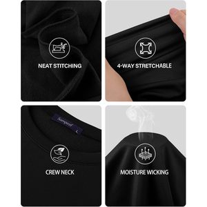 Ropa interior térmica para mujer, conjunto de camiseta de manga larga con forro polar y leggings, conjunto de pantalón y camiseta para clima frío - Product Image 4