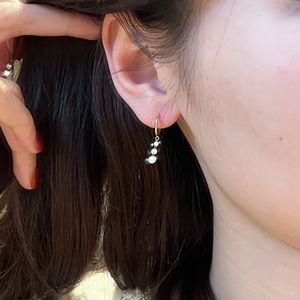 Pendientes de Plata de Ley S925 con Borla, Diseño de Gota de Agua con Diamantes Brillantes, Estilo Delicado y Dulce - Product Image 4