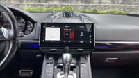 Autoradio Android 12,3 pouces avec CarPlay, GPS, navigation, lecteur MP3/MP4, écran tactile, tableau de bord pour Porsche Cayenne 2011-2017