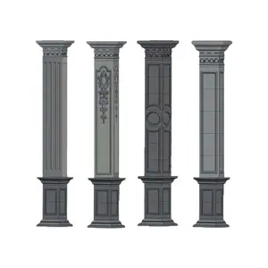 3d混凝土罗马柱柱水泥石膏模具硅胶塑料花园模具模具
