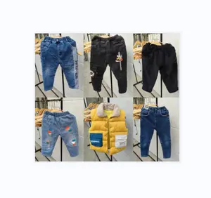Wholesale Second hand kids jeans cotton mixed used pants