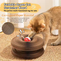Jouet interactif pliable en carton ondulé pour chat, accessoires d'intérieur écologiques classiques et modernes, vente en gros d'usine, pour aiguiser les griffes