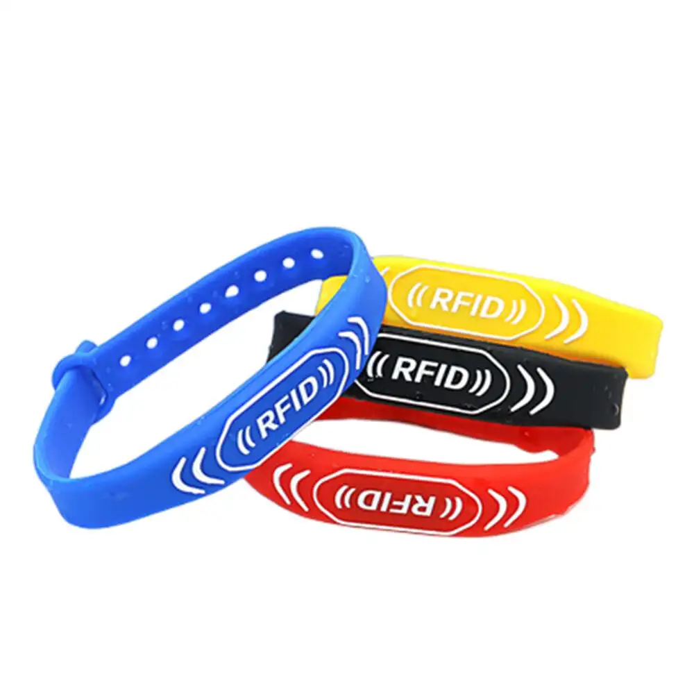 125KHZ EM4305 T5577 5200 Rewritable Waterproof Adjustable Wristband RFID fitness Swimming pool Silicone Band Bracelets