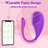 Vibrator Sexspielzeug für Frauen in Delfinform Tragbarer Slip mit APP-Fernbedienung 9 Modi Magnetisches Aufladen Silikon Juguetes Sexuales