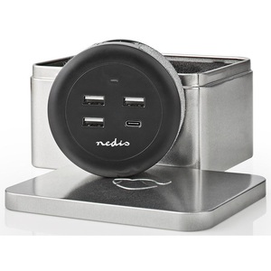 Nedis Multiport Charger 30W USB-C 3xUSB-A Fast <b>Charging</b> Wall Desk <b>Plug</b> - Product Image 6