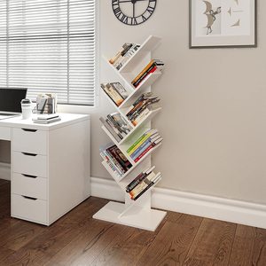 Estantería de madera con forma de árbol para el hogar, estantería moderna para dormitorio, combinación de puertas, libros para niños - Product Image 1