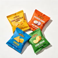Sachets personnalisés écologiques de qualité alimentaire thermoscellables pour chips, noix, sachets en plastique anti-humidité pour chips de tortilla et céréales multigraines