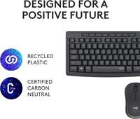 Ensemble clavier et souris sans fil Logitech Mk295 original, souris sans fil Logi 2.4G, clavier silencieux pour ordinateur portable de bureau à domicile