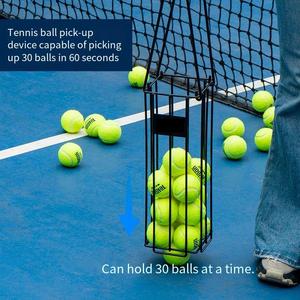 Recogedor de Pelotas de Tenis Portátil JIAXIN, Cesta Recolectora de Pelotas de Tenis Profesional de Presión Rápida, Ahorra Tiempo y Esfuerzo - Product Image 2
