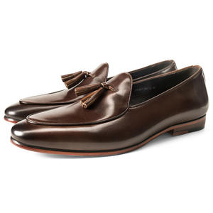Mocasines Hechos a Mano de Alta Gama, Elegantes Zapatos Oxford con Aumento de Altura, Antideslizantes, de Cuero Genuino, para Oficina, Carrera, Fiesta, Banquete - Product Image 1
