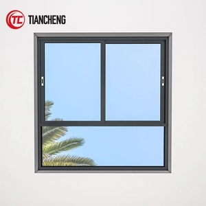 Double fenêtre coulissante en aluminium certifiée AS2047, avec verre Sgl/<span class=keywords><strong>Dbl</strong></span>, persiennes en bois, pliantes et coupe-vent, pour cuisine et villa. - Product Image 4