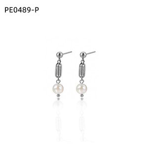 ต่างหูแฟชั่น DE PERLAS PE0489 สำหรับผู้หญิง เครื่องประดับคุณภาพสูง - Product Image 1