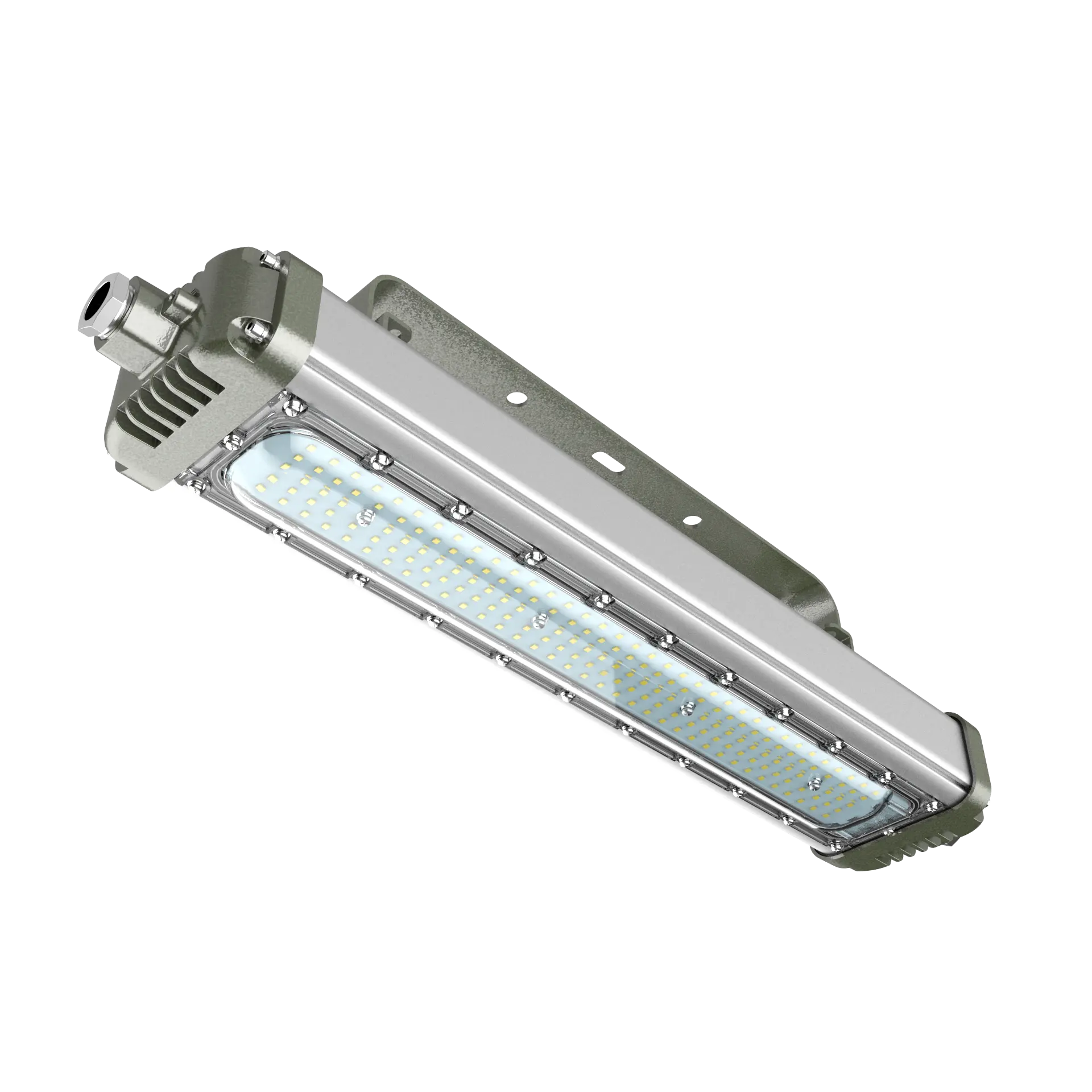Yüksek kaliteli patlama korumalı lamba ATEX LED endüstriyel patlamaya dayanıklı lineer acil durum fonksiyonu ile