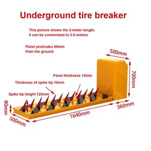 Fábrica de seguridad vial de dos vías de neumáticos Killer Spike Blocker Roadblocker Barricade - Product Image 3