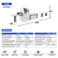 Machine à scier horizontale automatique CNC pour bois lourd Saifan SF6060