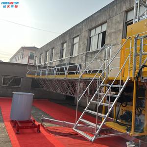 आधुनिक एकल मास्ट इलेक्ट्रिक लिफ्ट चढ़ाई कार्य मंच बाहरी भवन निर्माण क्रडल - Product Image 5