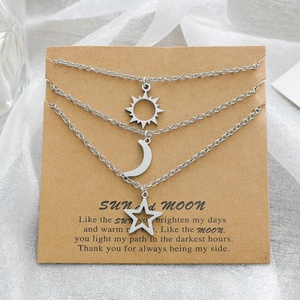 Collares de Pareja con Colgante de <span class=keywords><strong>Sol</strong></span> y Luna de Acero Inoxidable, <span class=keywords><strong>Te</strong></span> <span class=keywords><strong>Amo</strong></span> Hasta la Luna y Regreso, Eres <span class=keywords><strong>Mi</strong></span> <span class=keywords><strong>Sol</strong></span> - Product Image 4