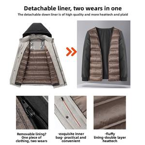 Nouveau National Standard 90 blanc oie veste personnalisée femmes 2025 hiver haut <span class=keywords><strong>de</strong></span> gamme épaissi respirant col montant vêtements <span class=keywords><strong>de</strong></span> travail manteau - Product Image 4