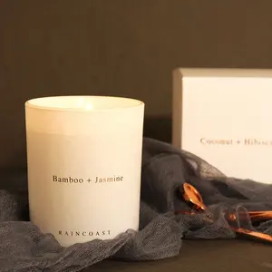 RAINCOAST Candles Private Label Scented 200G Black And White Custom Candles Home Fragrances