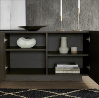Meuble TV en bois massif de luxe moderne, style rétro antique royal, meuble de rangement pour salon
